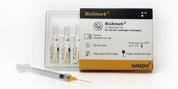 BioXmark® is injected using thin standard needles.