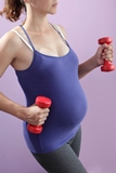 pregnant mother working out