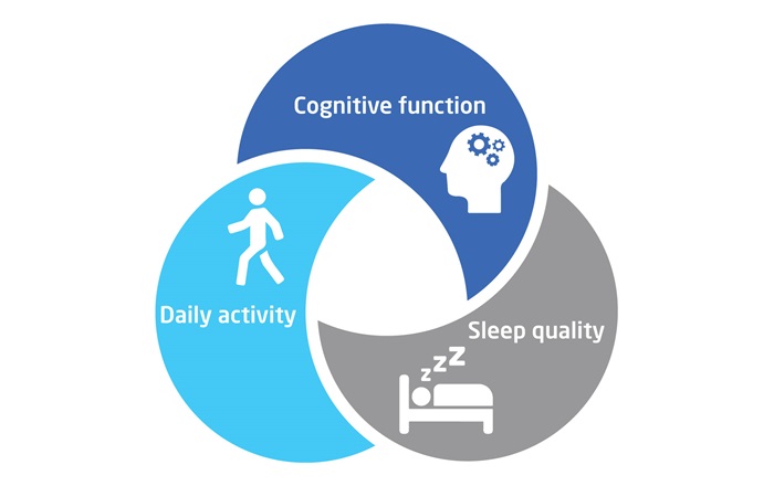 Walk, sleep and cognition