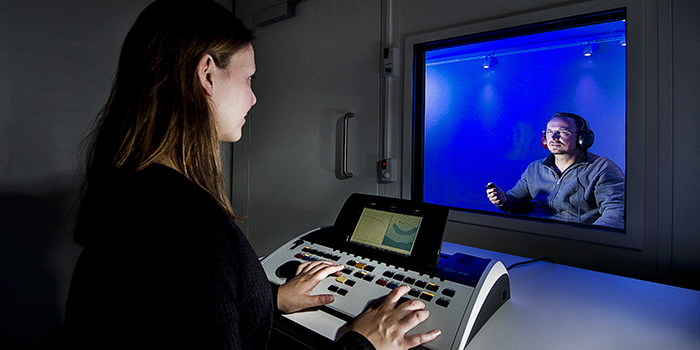Pure-tone audiometry. Hearing Systems. Photo: Joachim Rode.