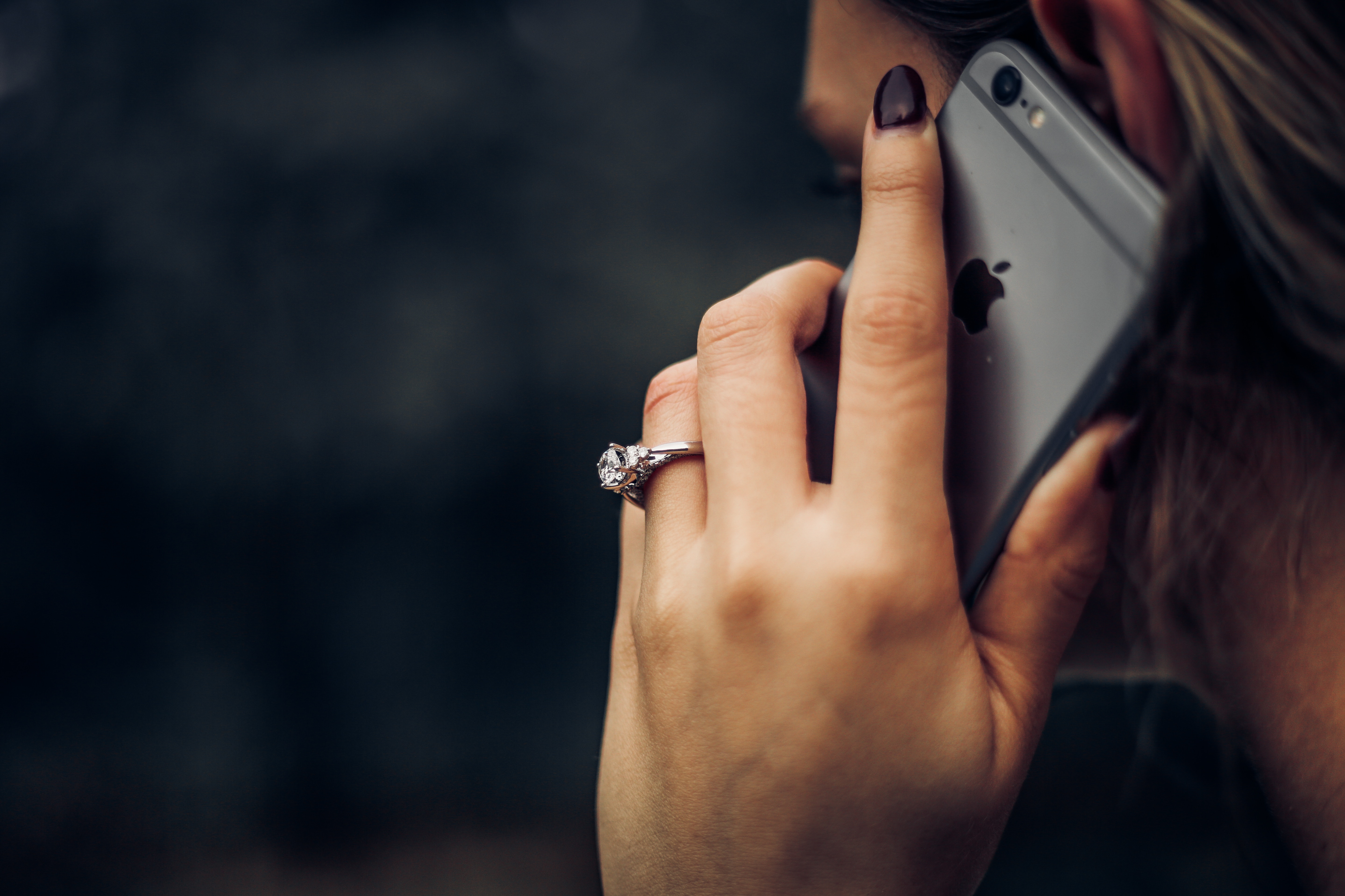 Smartphone-based biomarkers, woman talking on the phone
